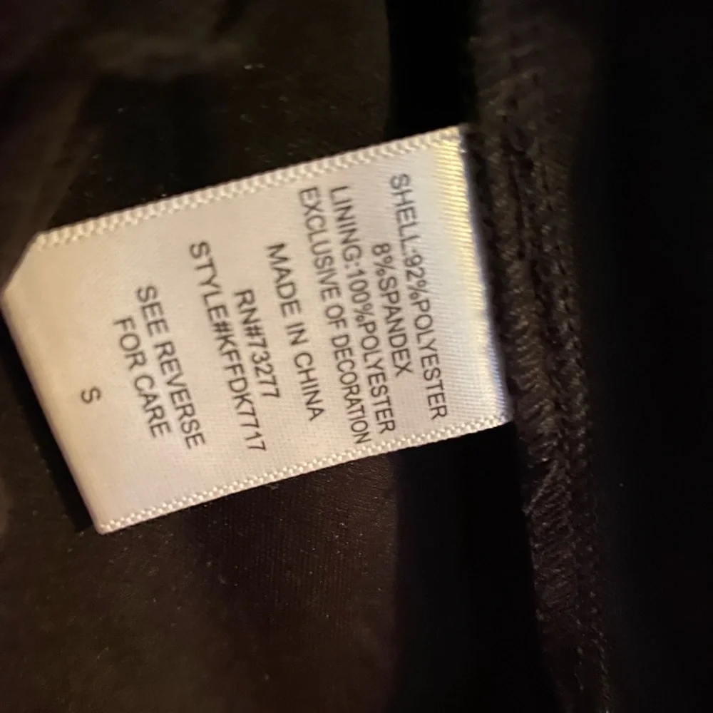 Beautiful Sheer Little Black Dress with Red Roses - Picture 7 of 7